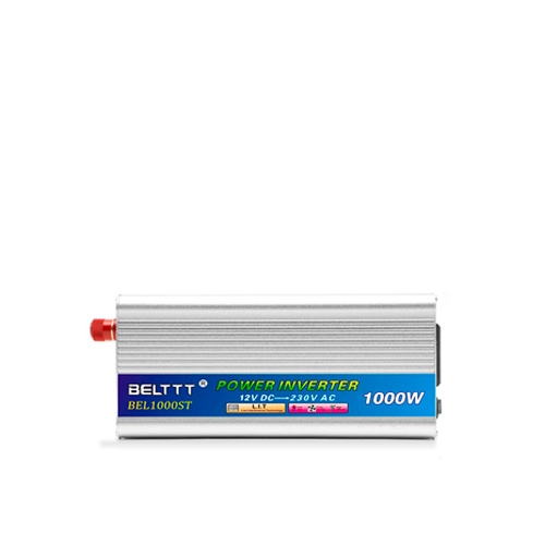 INVERSOR DE VOLTAJE POWER INVERTER 1000W 12VDC A 120V 1 TOMA PLATA - Imagen 3