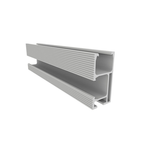 VARILLA DE ALUMINIO TIPO RIEL PARA PANEL SOLAR POR METRO